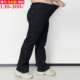 女裤 弹力小直筒牛仔长裤 胖mm加肥休闲薄款 300斤大码 牛仔直筒裤 子