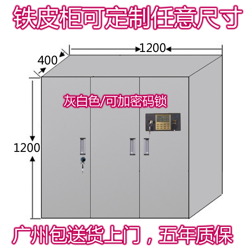 广州包邮送货 订做铁皮柜 定制铁柜订制钢柜 改尺寸定做加厚书柜