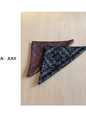 不晚BUWANJUST【人手一条】新品设计感小方巾 B234
