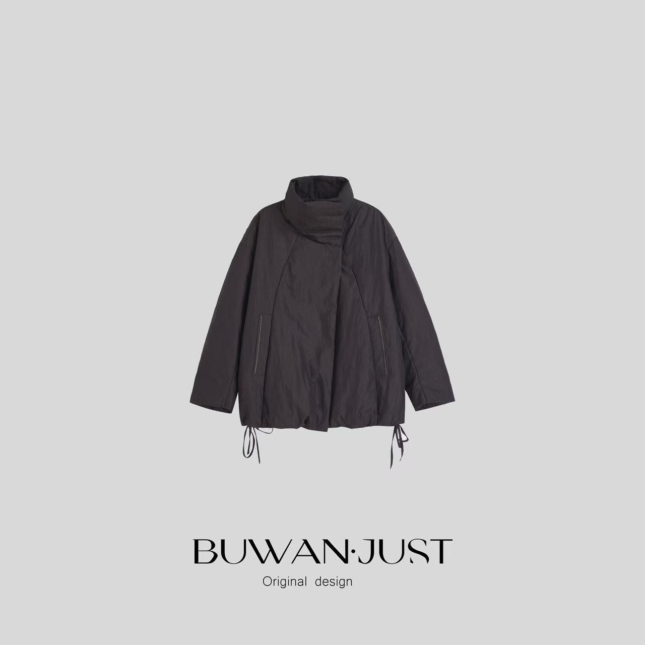 BUWANJUST高品定制大被子蓬松风衣款极简高级长短款羽绒服B2361