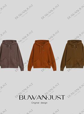 BUWANJUST  高品定制加厚双面绒感暖姜纤维保暖休闲卫衣 B2272