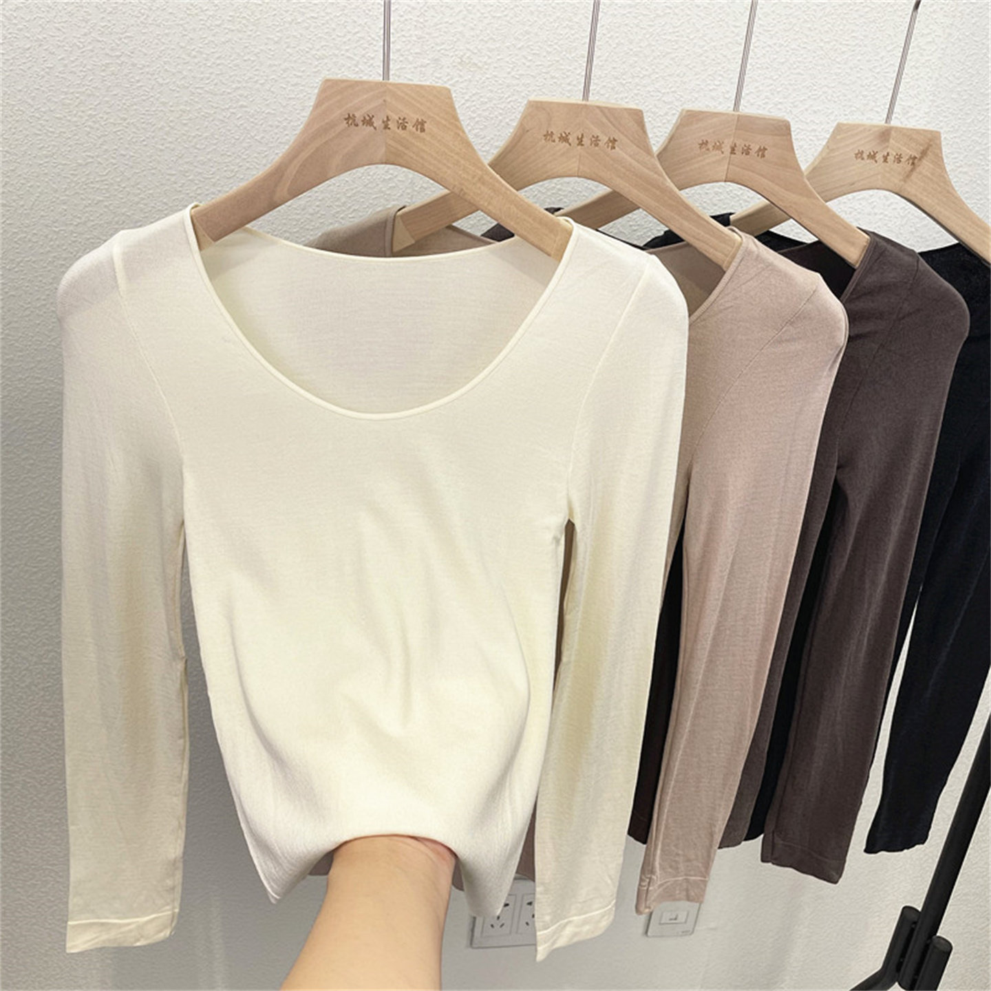 美雅碧保暖内衣女薄款羊毛自发热圆领显瘦打底衫上衣秋冬面膜秋衣,女士内衣/男士内衣/家居服,保暖上装,淘宝优惠券,粉丝福利购,淘宝优惠卷