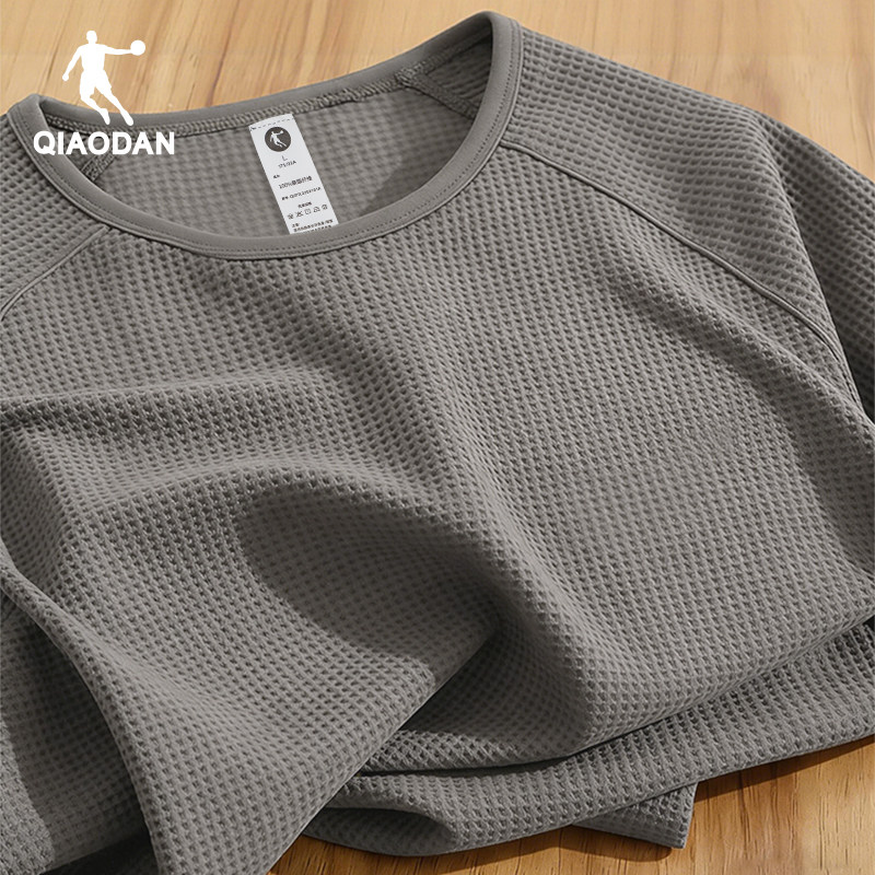 乔丹长袖T恤男春秋圆领套头衫户外华夫格速干上衣宽松型运动服,运动服/休闲服装,运动T恤,淘宝优惠券,粉丝福利购,淘宝优惠卷