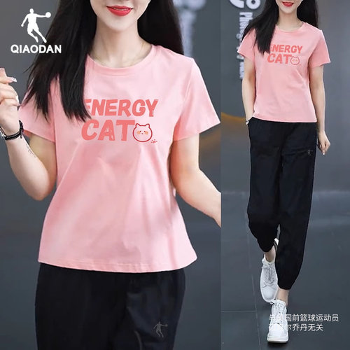 女运动套装乔丹短袖长裤透气