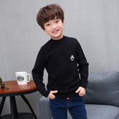 儿童男童女童毛衣纯棉线衣春秋宝宝打底套头针织衫 快活龙薄款 新款