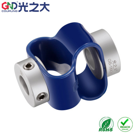 编码器联轴器GB聚氨酯8字型步进马达丝杆弹性梅花连轴器6MM现货