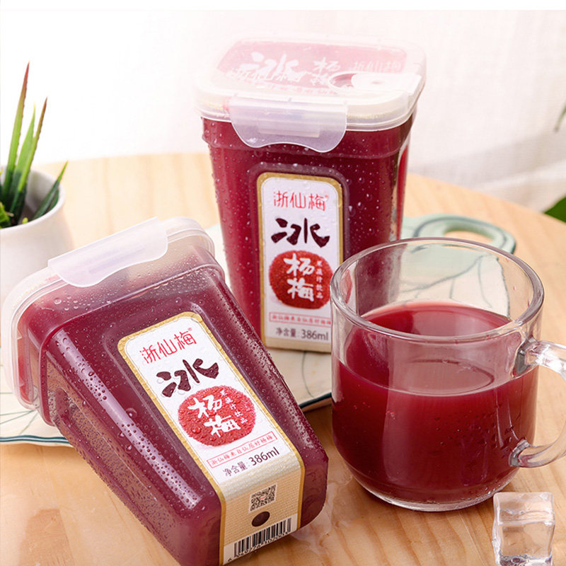 浙仙梅冰杨梅汁网红酸梅汤冰镇仙居饮料6瓶*386ml