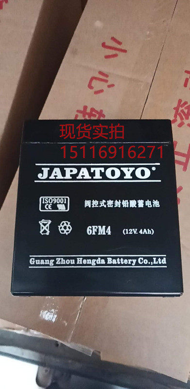 东洋蓄电池12V4AH/东洋蓄电池TOYO 6FM4