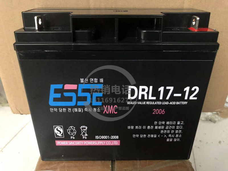 ESSE DRL17-12原装韩国原装进口蓄电池 原装正品 厂家直销