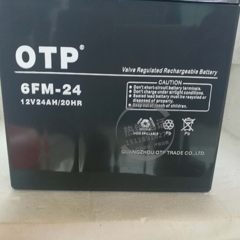 铅酸免维护蓄电池 APC专用蓄电池 OTP 6FM-24 12V