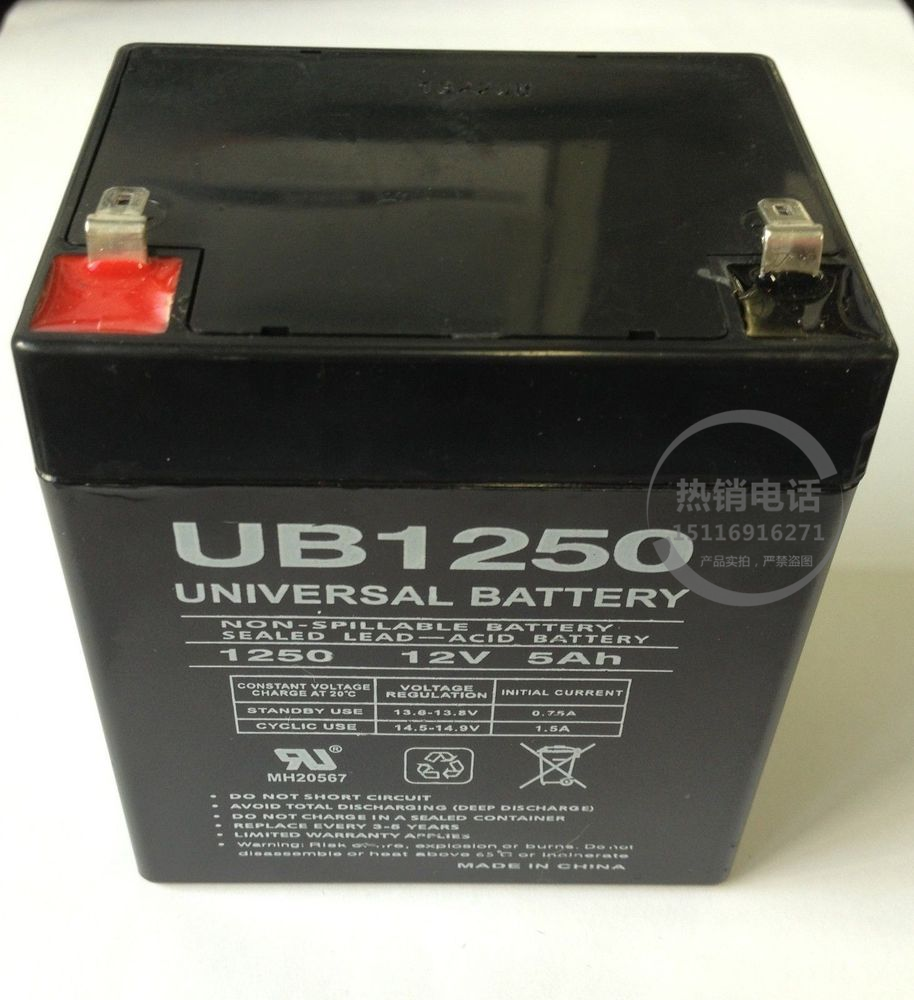 UB蓄电池12V5ah 进口UB蓄...