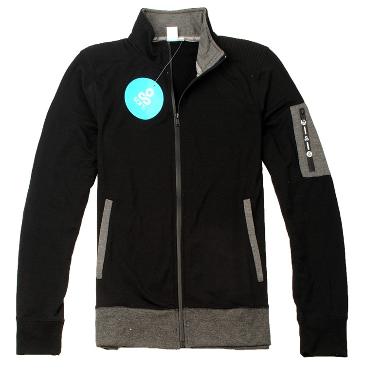 男士拼色跑步春季休闲口袋立领修身上衣速干开衫卫衣运动拉链外套|ruв категории спортивный костюм/досуг одежды, спортивный свитер/свитер - от Buy2taobao.com для оказания профессиональной услуги покупки агента Taobao