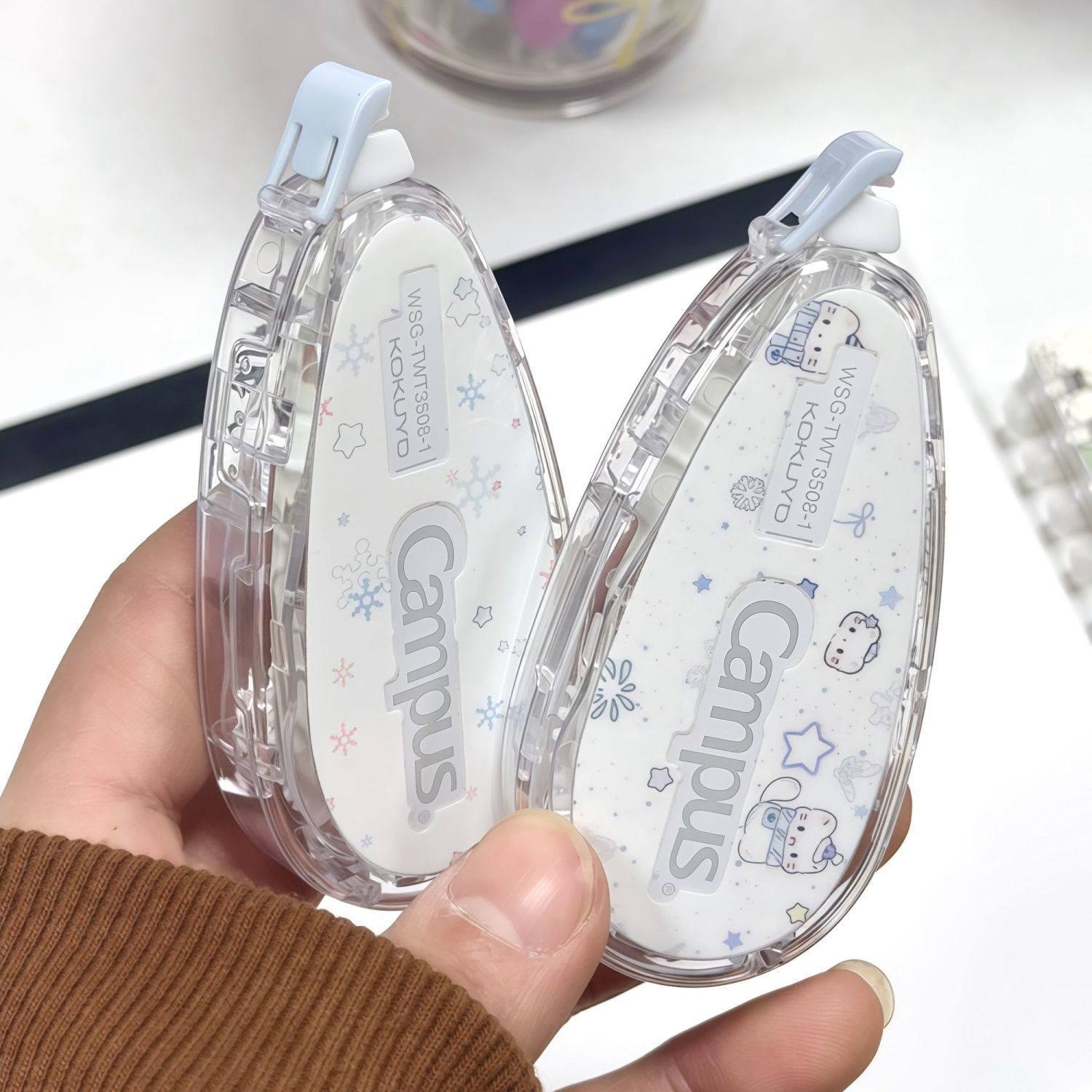 日本国誉冬日雪花修正带campus圣诞系列涂改带改正带芯高颜值日系