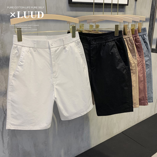 luud冰感科技黑白棉质休闲裤子