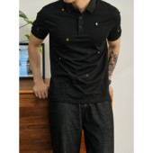 刺绣Polo衫 个性 男夏季 潮牌修身 LUUD 翻领T恤高级感气质保罗衫 时尚