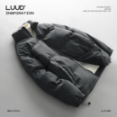 LUUD 潮牌保暖棉衣加厚立领面包服棉袄 灯芯绒坑条棉服外套男冬季