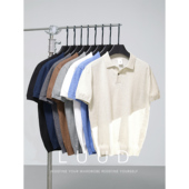 冰爽丝T恤极简百搭休闲上Polo衫 LUUD 夏季 男士 老钱风翻领针织短袖