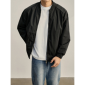 LUUD 运动飞行员夹克 极简Cityboy棒球领户外冲锋衣外套男防风工装