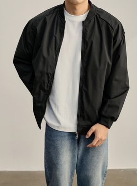 LUUD 极简Cityboy棒球领户外冲锋衣外套男防风工装运动飞行员夹克