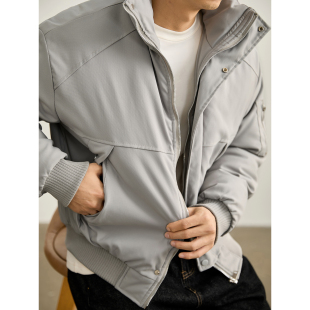 LUUD 户外防风保暖内里夹棉外套棉服男冬功能性多口袋飞行员夹克