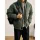 LUUD 风内里夹棉外套男冬防风保暖轻量化面包服外套 日系复古工装