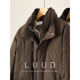 冬季 LUUD 90鸭绒保暖防风双门襟羽绒服男士 简约休闲双层领口外套