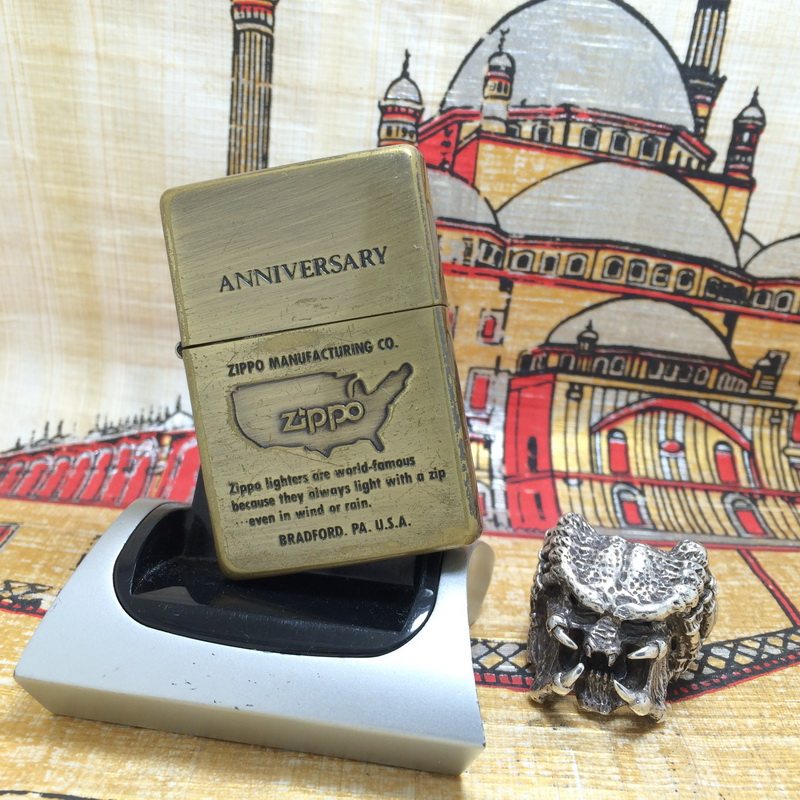 原装 1991年D二手熏铜蚀刻美国地图Z标37复刻防风打火机 ZIPPO