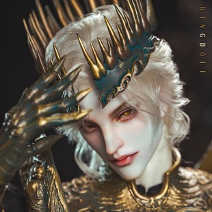 Ringdoll戒之人形  饥饿浅金色马海毛假发 叔体三分原创BJD娃娃SD