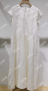 2024春夏款 国内代购 刺绣拼接连衣裙B90875609 Me读我专柜正品 Read