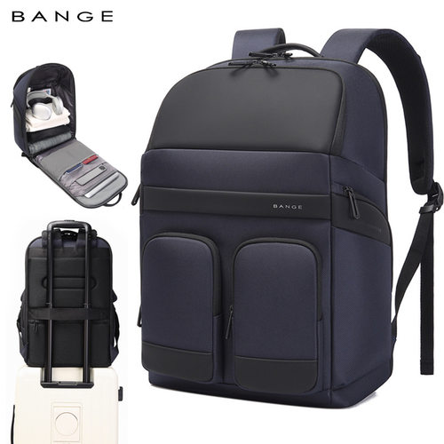 bange新品男士感商务双肩包通勤出差大容量背包跨境backpack