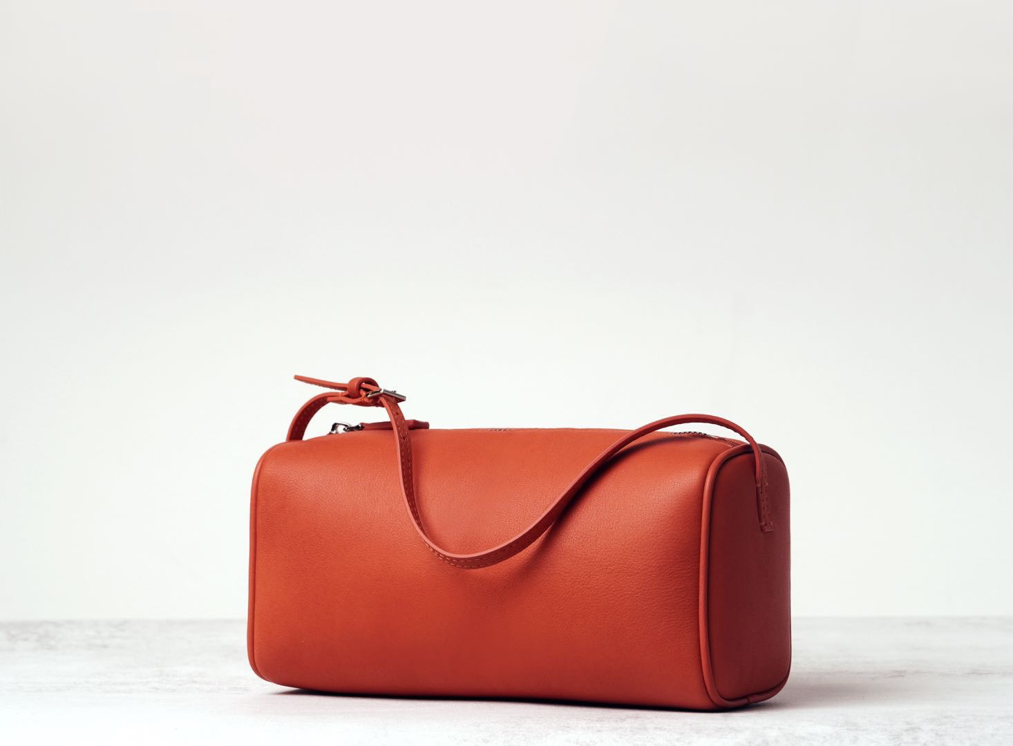 LEXI迷你手提包90S笔筒包里外羊皮简约手拎女包单肩斜挎小包