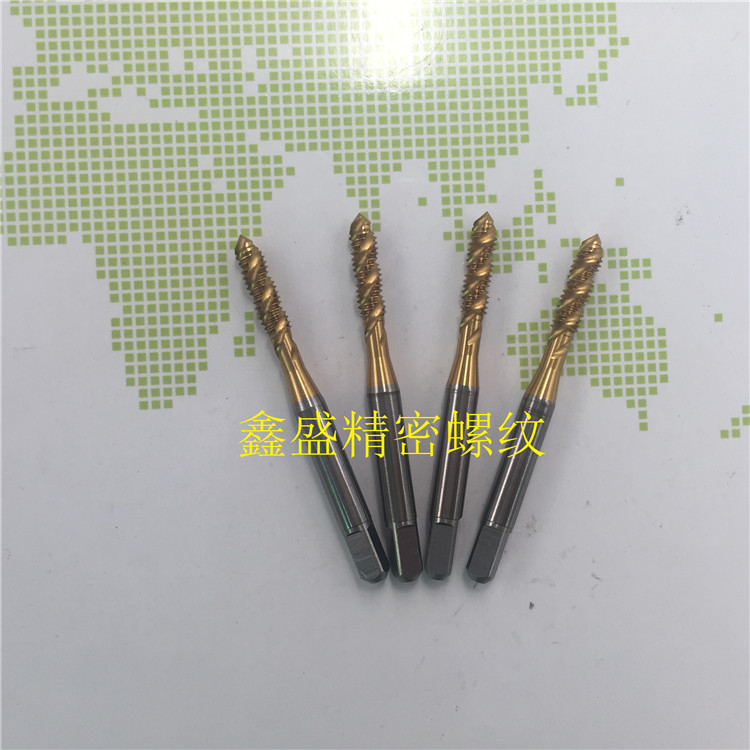 日本YAMAWA镀钛螺旋丝锥6-32U8-32-36-40镀前加大6G钢机用丝攻
