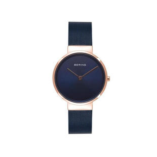 BERING/白令 女士手表 石英机芯 不锈钢表带气质极简两针 防水50m