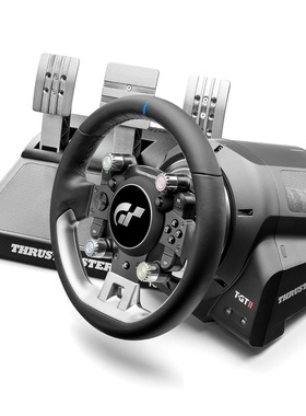 THRUSTMASTER/图马思特 T-GT II 游戏赛车方向盘 力反馈 兼容 PS5