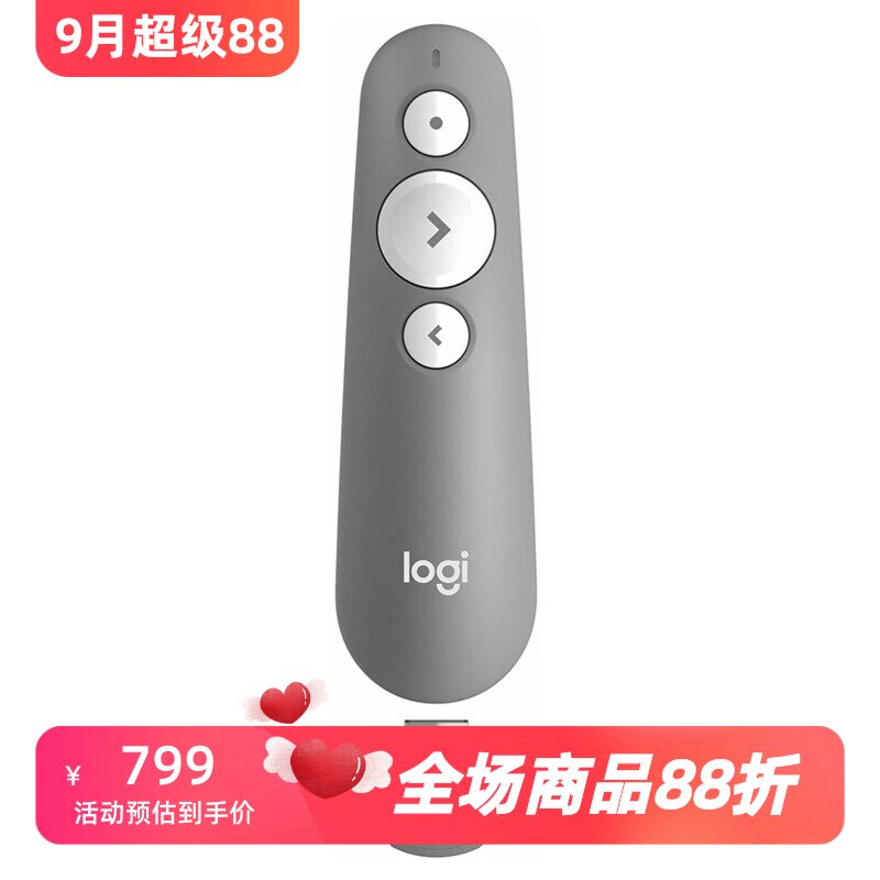 罗技R500s无线激光笔即插即用