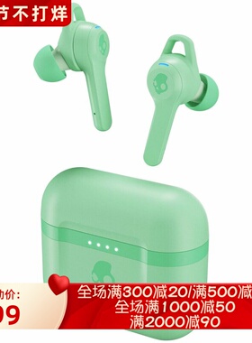 Skullcandy Indy Evo 真无线蓝牙耳机 运动 防水防尘 立体声 薄荷