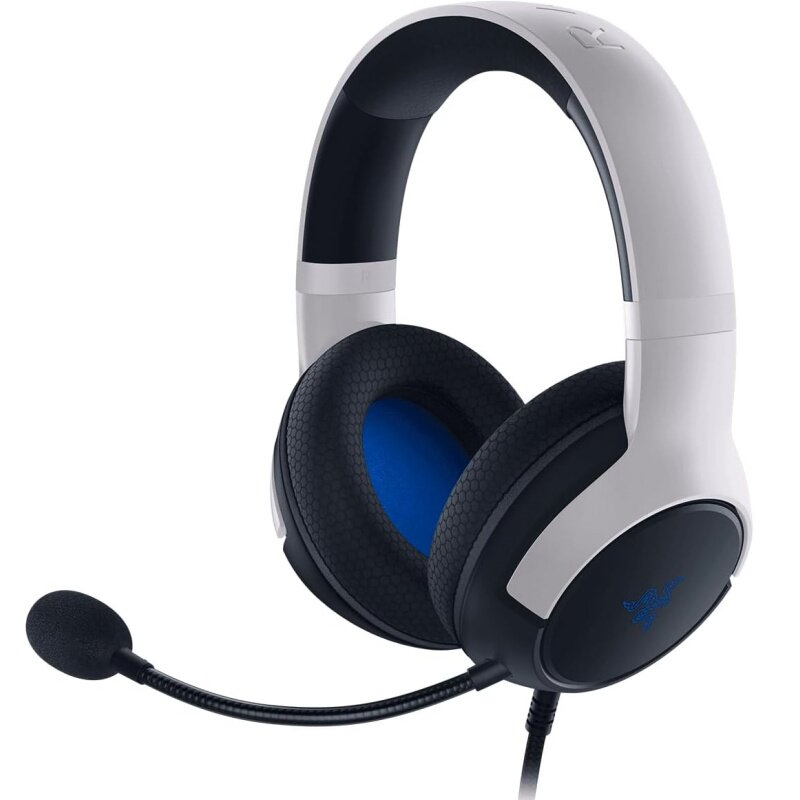 Razer/雷蛇Kaira X有线游戏耳机 立体声 心形麦克风 PS5白色 新款