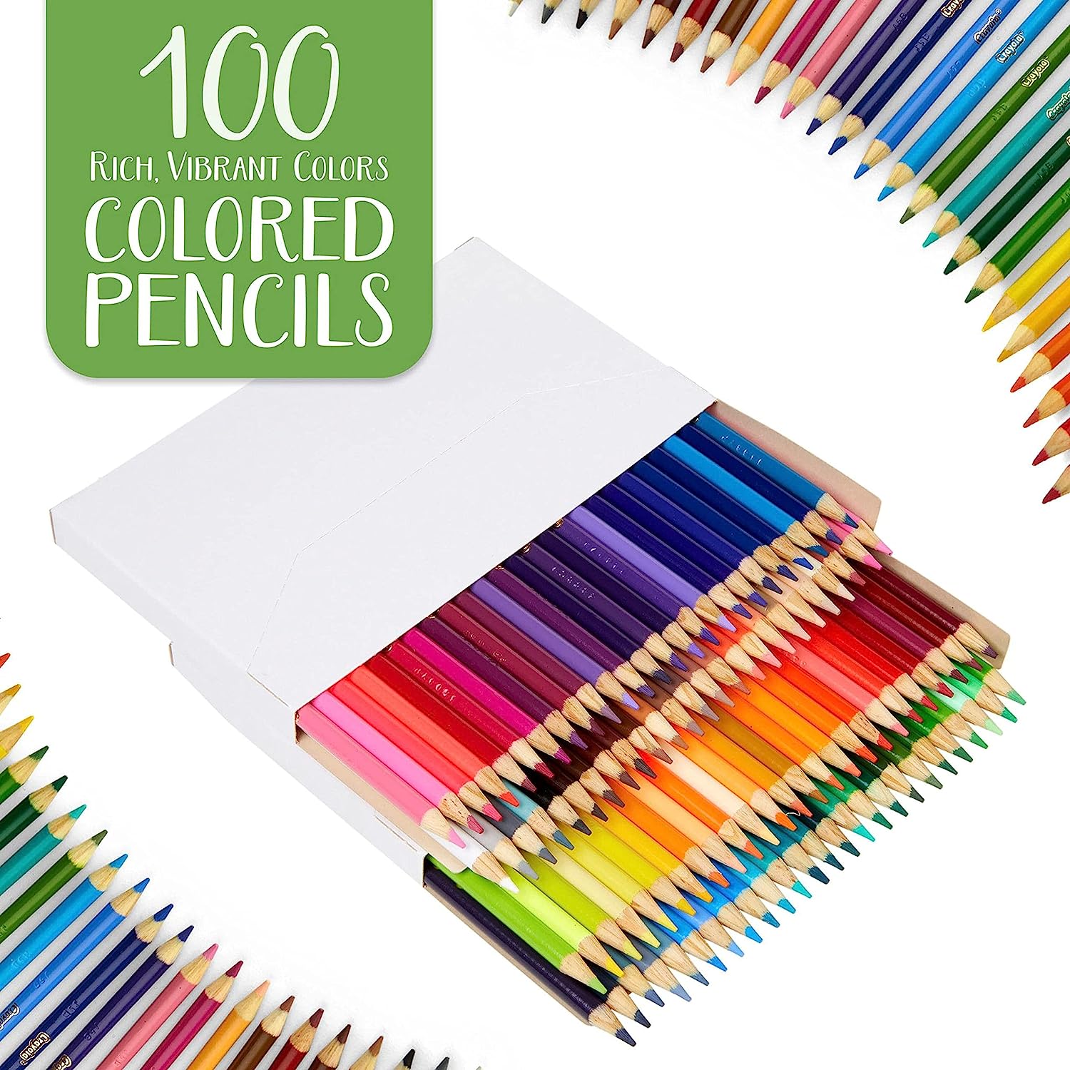 Crayola100色彩色铅笔绘画上色