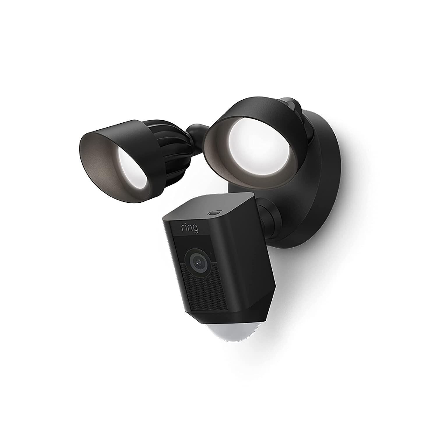 Ring Floodlight 智能安全视频摄像头 户外家用仓库1080p双向通话