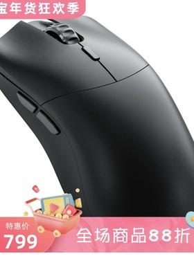 Glorious Model O 2 PRO无线游戏鼠标 1K版 超轻 低延迟 黑色新款