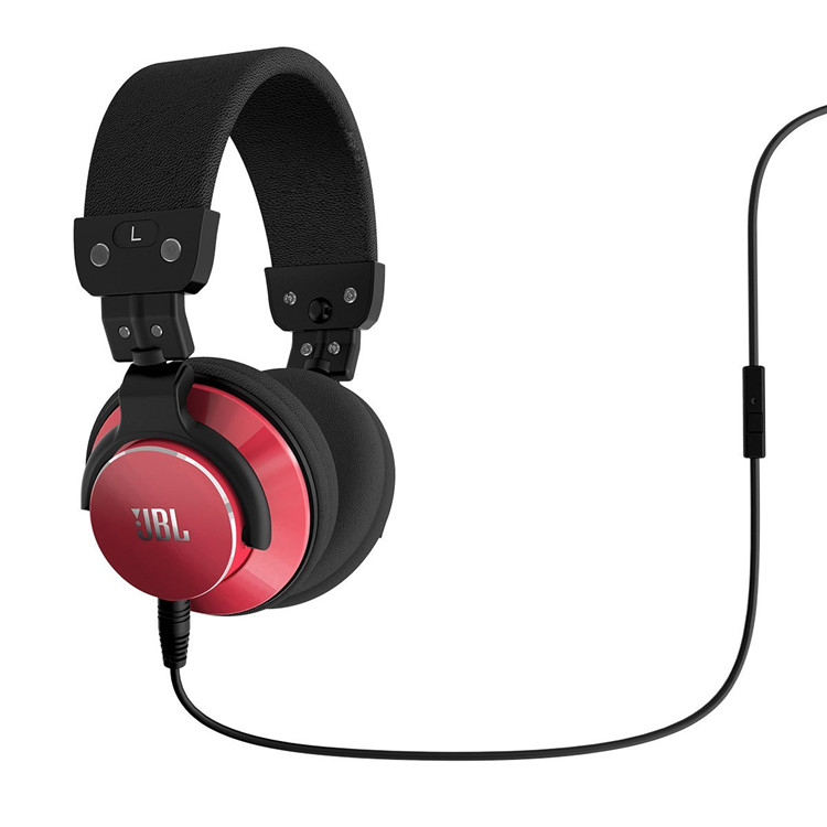 JBL BassLine DJ style有线耳机 头戴式 立体声 音乐 重低音 黑色