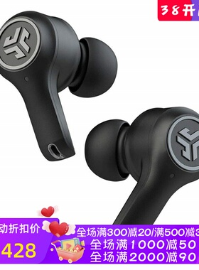 JLab Epic Air真无线蓝牙耳机 主动降噪 防水 带麦 低延迟 立体声