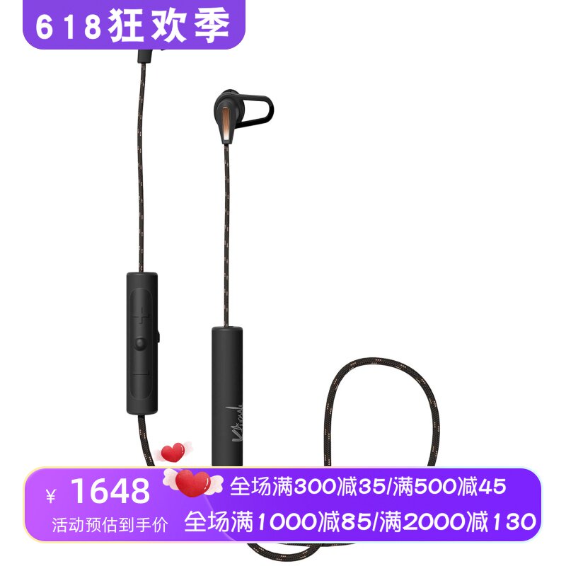 klipsch/杰士 T5 Sport无线蓝牙耳机 颈挂式 运动 防汗 立体声 黑