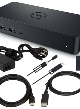 Dell/戴尔 D6000S 扩展坞 一次可连接三个4K显示器 带以太网 新款