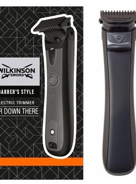 Wilkinson Sword Down There男士剃毛器 LED灯刀头水洗 防水 黑色