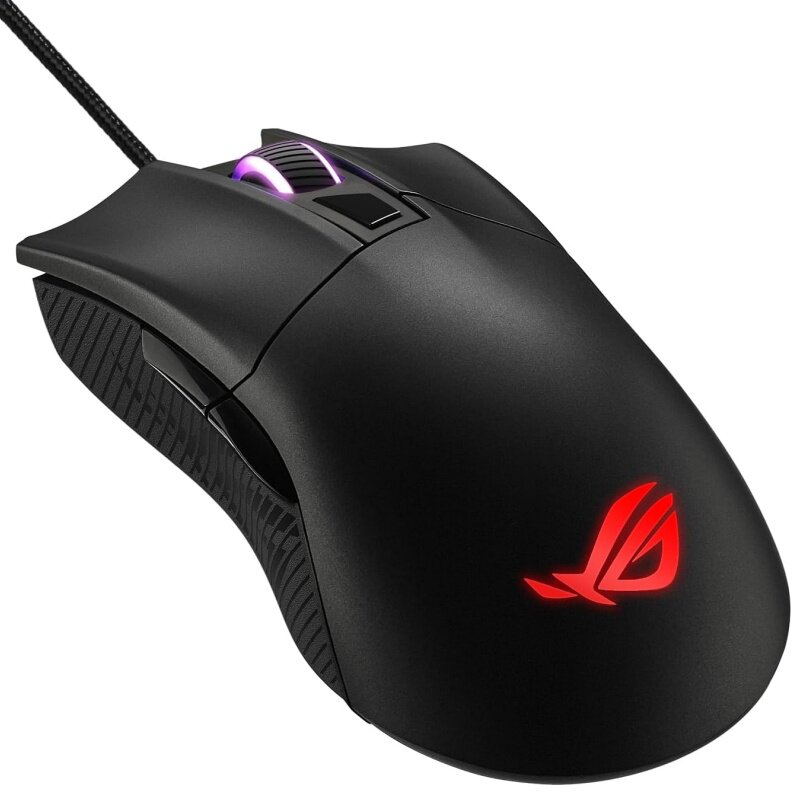 Asus/华硕ROG GLADIUS II CORE有线游戏鼠标 RGB光 吃鸡联盟 黑色