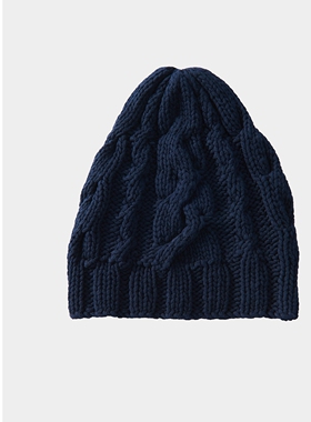 EXCEPTION例外女装春秋款时尚休闲扭花针织帽百搭帽子