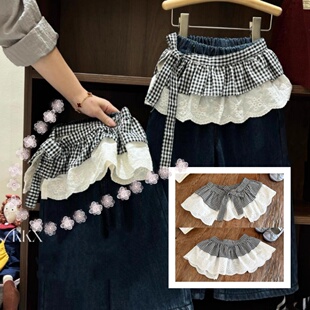 格子半身裙女宝宝秋款 儿童秋装 蛋糕裙蓬蓬裙短裙 女童2025新款 韩版