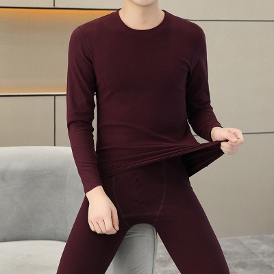 秋冬季男士德绒防寒保暖内衣套装