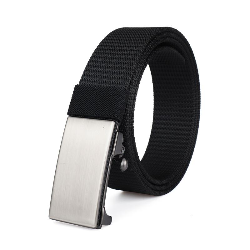 战术龙隐形内腰带尼龙中年男士复古皮带无牙自动扣3.5cm合金头